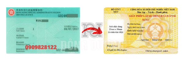 Đổi bằng lái xe Hồng Kông sang Việt Nam